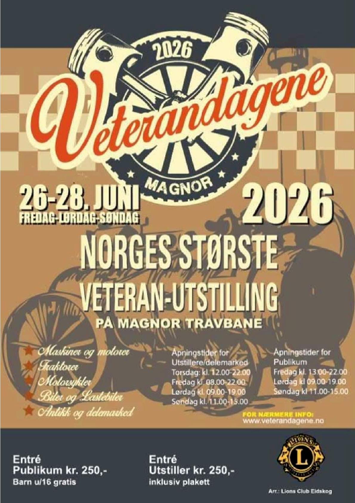 Artikkelbilde til artikkelen Veterandagene 2026